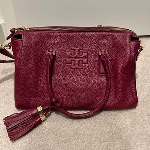 Tory Burch - Thea Zip Satchel Cabernet